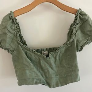 Wilfred linen crop top